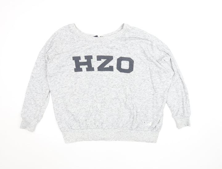 Adidas Originals Womens Grey Size 14 Cotton Blend Pullover Sweatshirt