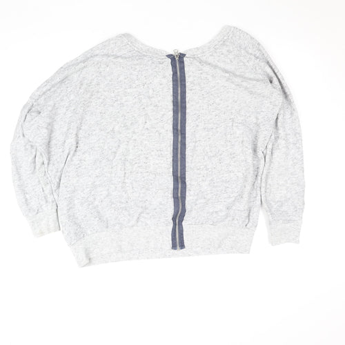 Adidas Originals Womens Grey Size 14 Cotton Blend Pullover Sweatshirt