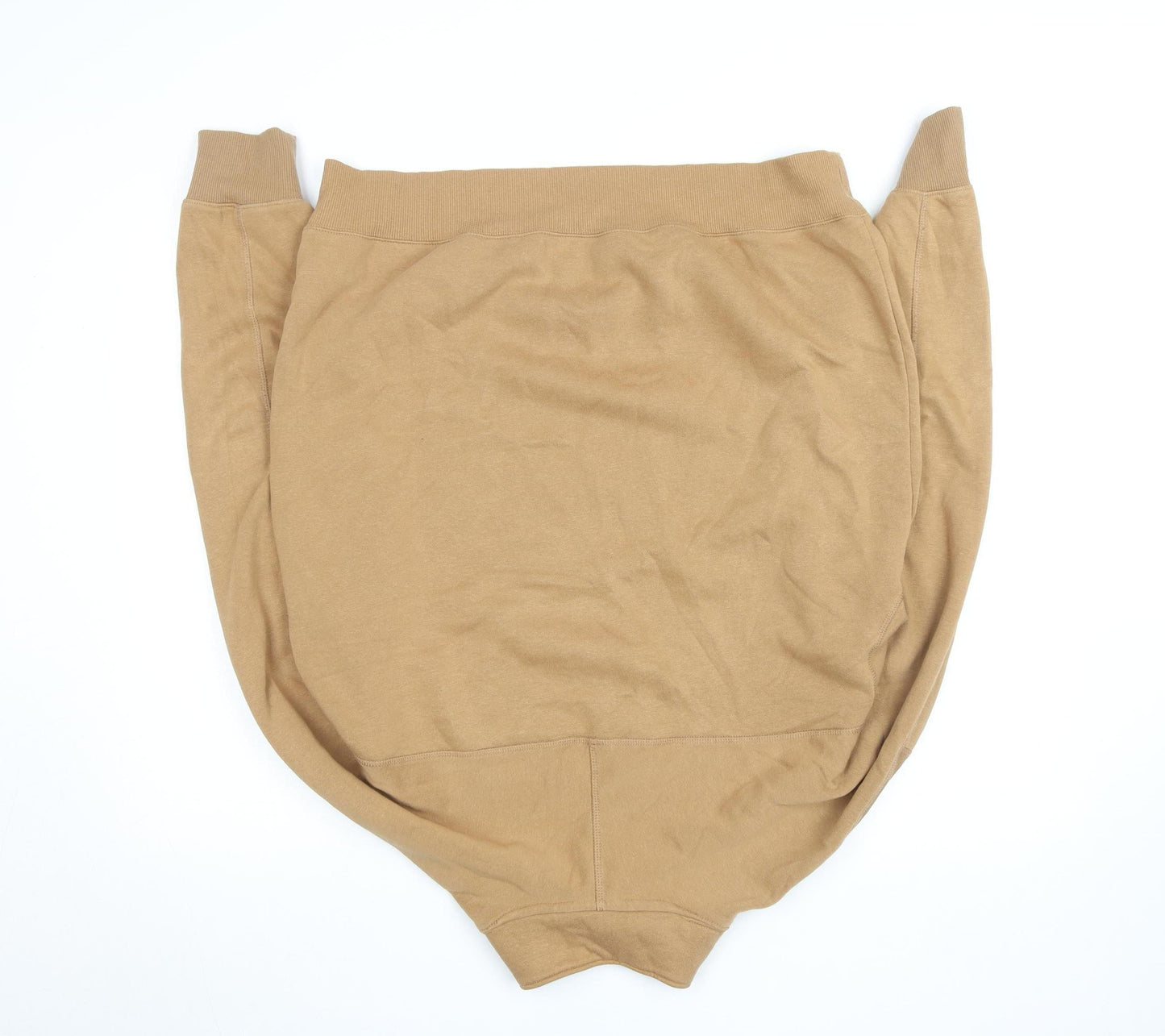 H&M Men’s Beige Relaxed Fit 1/2 Zip Fleece Sweatshirt M