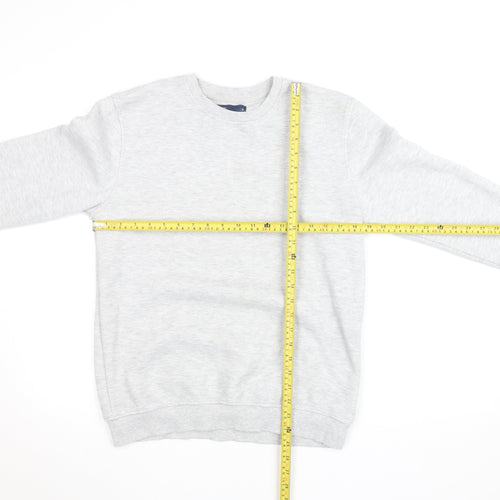 Easy Men's Grey Small Pullover Crew Neck Sweatshirt