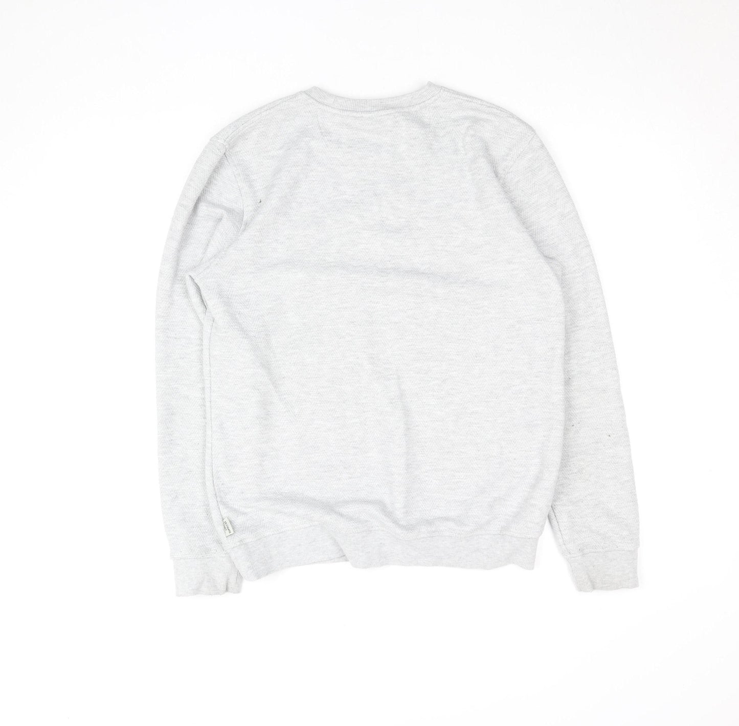 Easy Men's Grey Small Pullover Crew Neck Sweatshirt