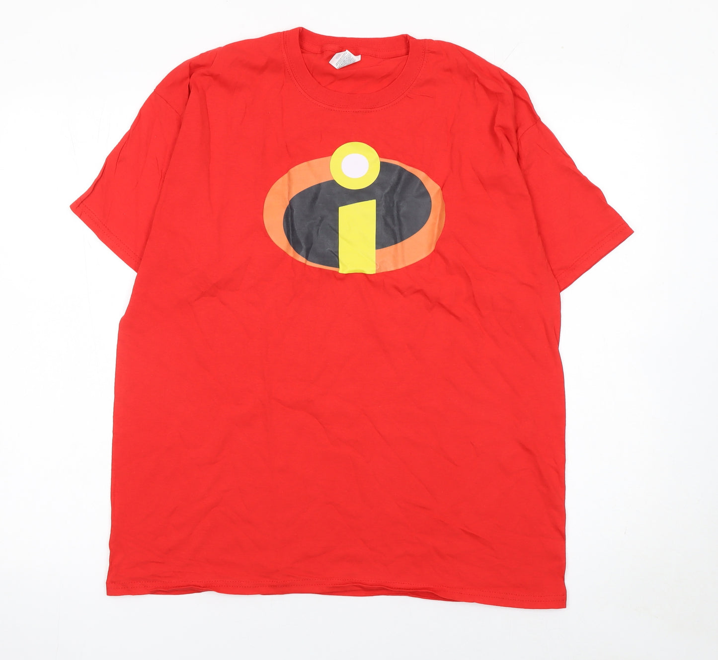 Fruit of the Loom Men’s Red The Incredibles Movie Logo T-Shirt Size L