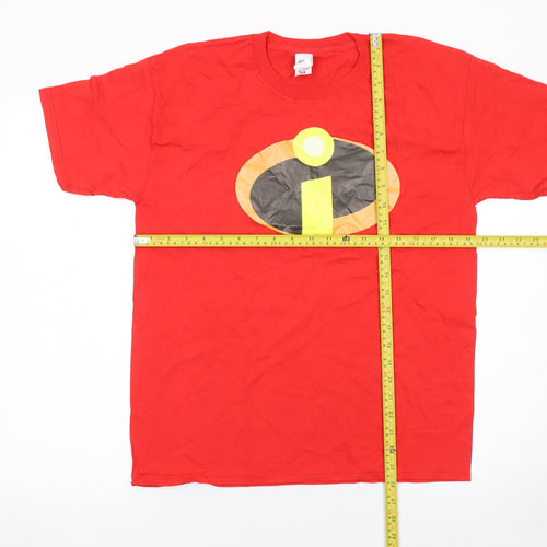 Fruit of the Loom Men's Red The Incredibles T-Shirt Medium Cotton