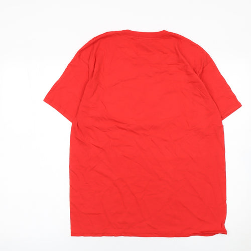 Fruit of the Loom Men's Red The Incredibles T-Shirt Medium Cotton