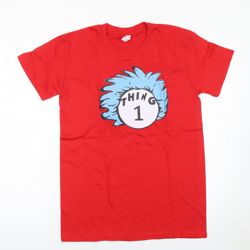 Casual Classics Men's Red Thing 1 Graphic Short Sleeve T-Shirt Size S