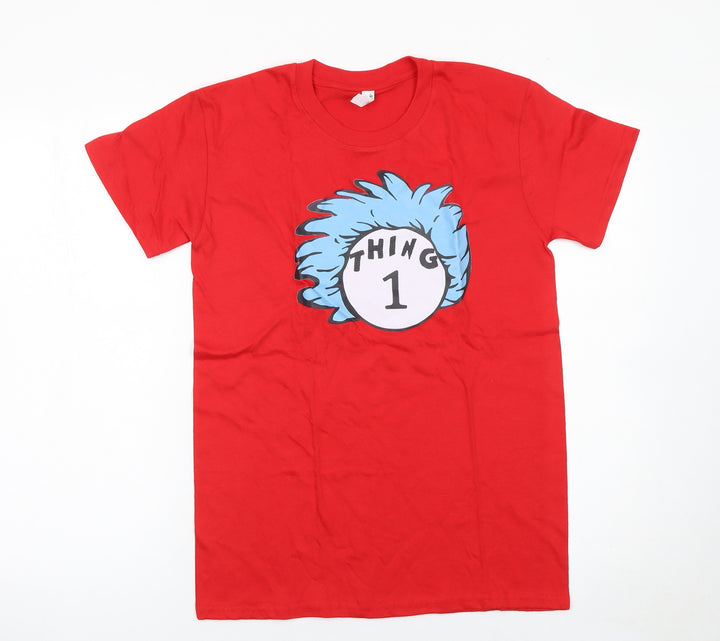 Casual Classics Men's Red Thing 1 Graphic Short Sleeve T-Shirt Size S
