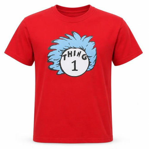 Casual Classics Men's Red Thing 1 Graphic Short Sleeve T-Shirt Size S