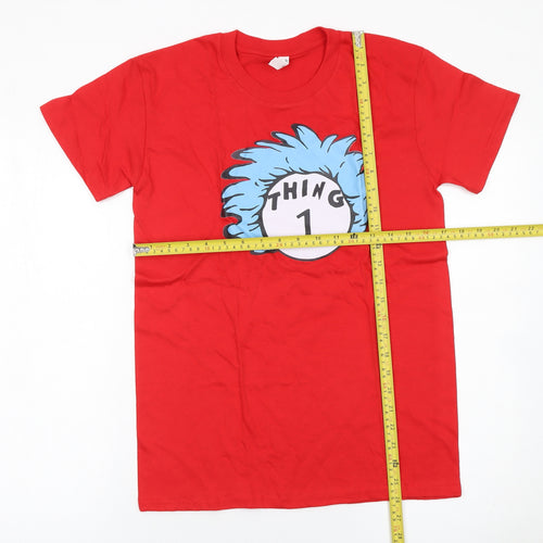 Casual Classics Men's Red Thing 1 Graphic Short Sleeve T-Shirt Size S