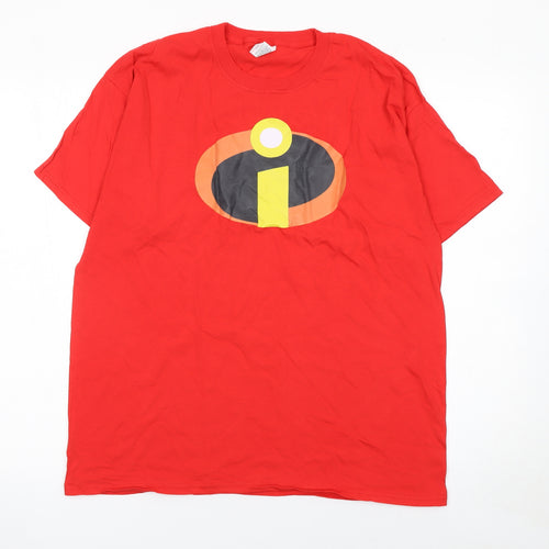 Fruit of the Loom Men’s Red The Incredibles Graphic T-Shirt L