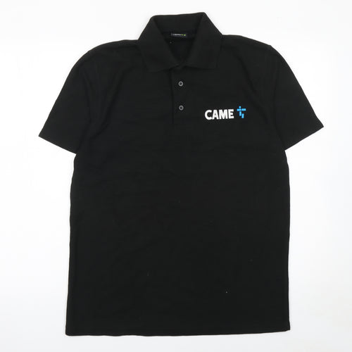 Pro RTX Men’s Black Polo Shirt M Workwear Logo Short Sleeve