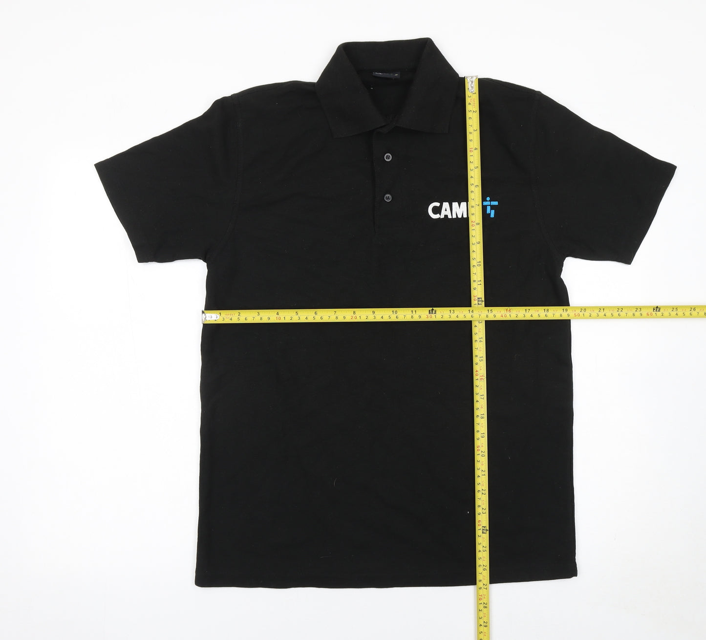 Pro RTX Men’s Black Polo Shirt M Workwear Logo Short Sleeve