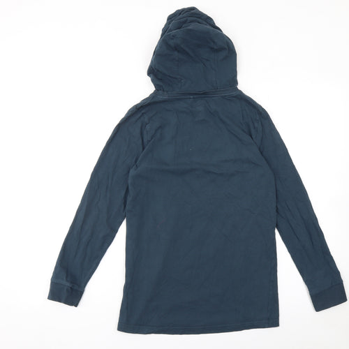 F&F Boys Blue Astro Football Graphic Hoodie 12-13 Years Cotton Pullover