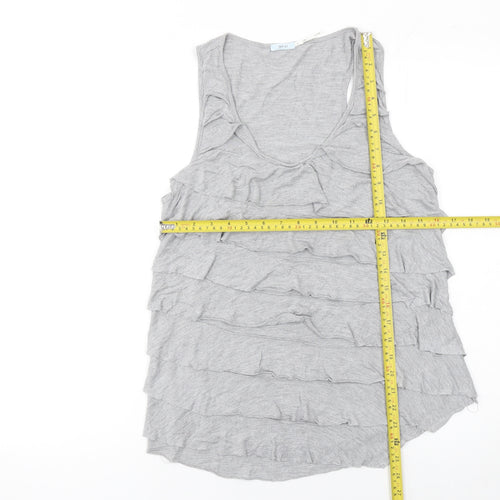 Kimchi Blue Women's Grey Ruffle Camisole Tank Top M