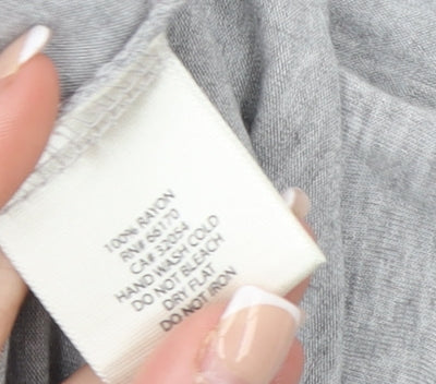 Kimchi Blue Women's Grey Ruffle Camisole Tank Top M