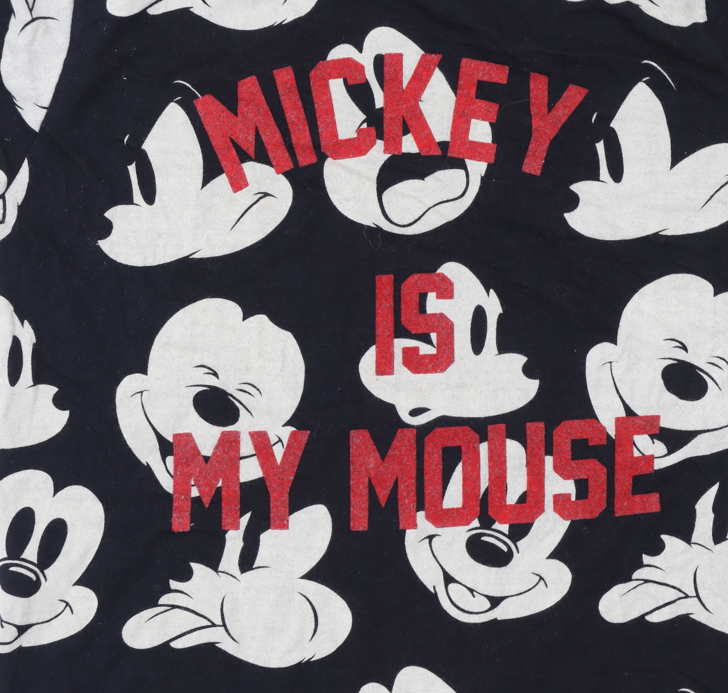 Disney Little Eleven Paris Girls Black Mickey Mouse T-Shirt Age 8