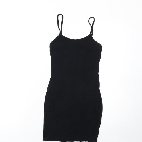 PrettyLittleThing Women’s Black Bodycon Short Dress Size 6