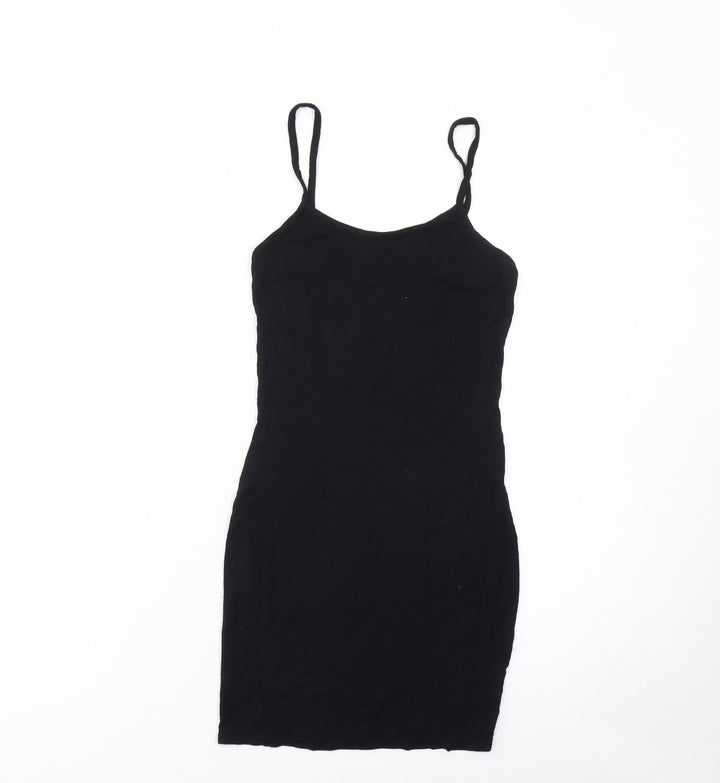 PrettyLittleThing Women’s Black Bodycon Short Dress Size 6