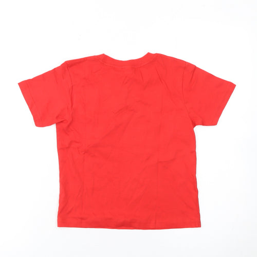 Casual Classics Boys Red Red Nose Day Graphic Cotton T-Shirt 6-7 Years