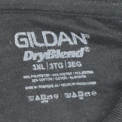 Gildan Men’s Black 3XL Polo Shirt Timothy Taylor’s Logo Regular Fit