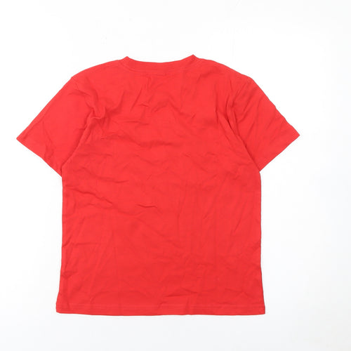 Casual Classics Boys Red 7-8 Years Red Nose Day Graphic Cotton T-Shirt