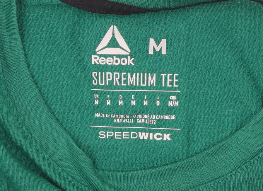 Reebok Men’s Green Supremium Speedwick T-Shirt Size M