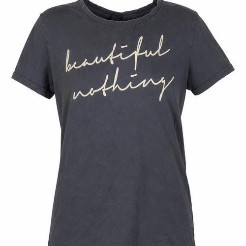GRAIN Womens Black Cotton Crew Neck Short Sleeve T-Shirt M