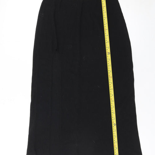 ASOS Women’s Black Midi Pencil Skirt Size 6 Stretch Jersey