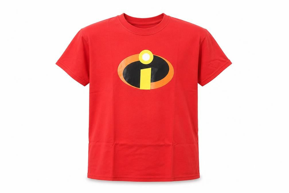 Fruit of the Loom Boys Red The Incredibles T-Shirt 9-10 Years Superhero Logo
