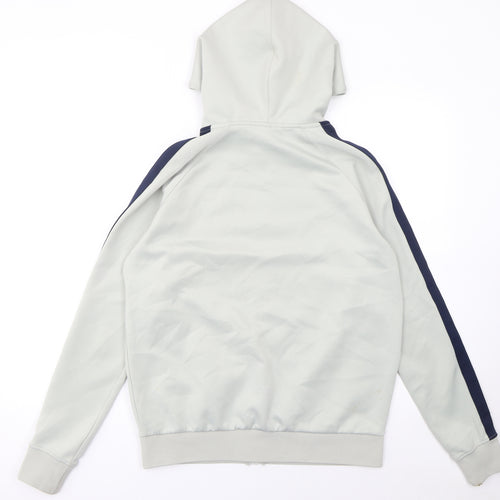 Gym King Men's Grey Full Zip Hoodie Size M Slim Fit Casual Sportswear