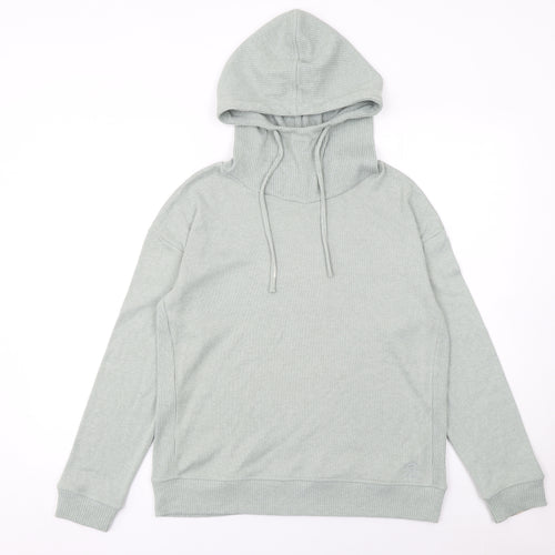 FatFace Women’s Grey Hooded Pullover Jumper Size 10 Cotton Blend