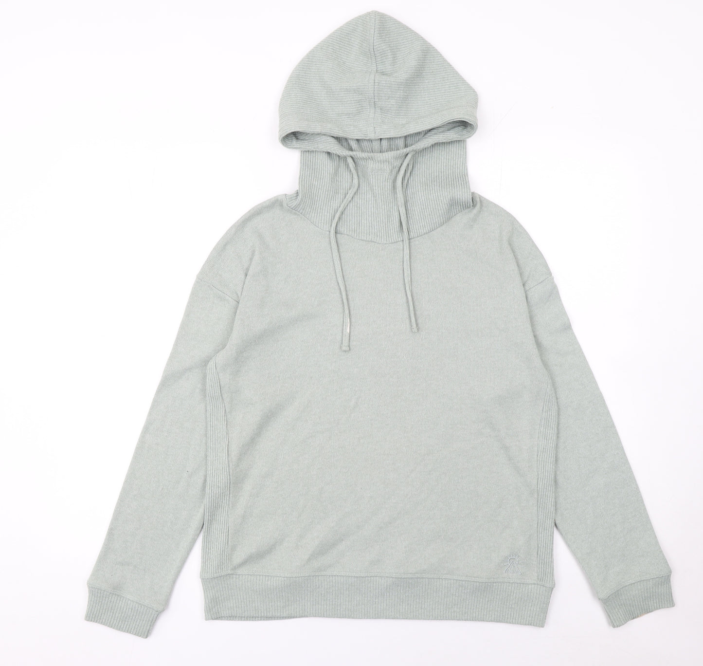 FatFace Women’s Grey Hooded Pullover Jumper Size 10 Cotton Blend