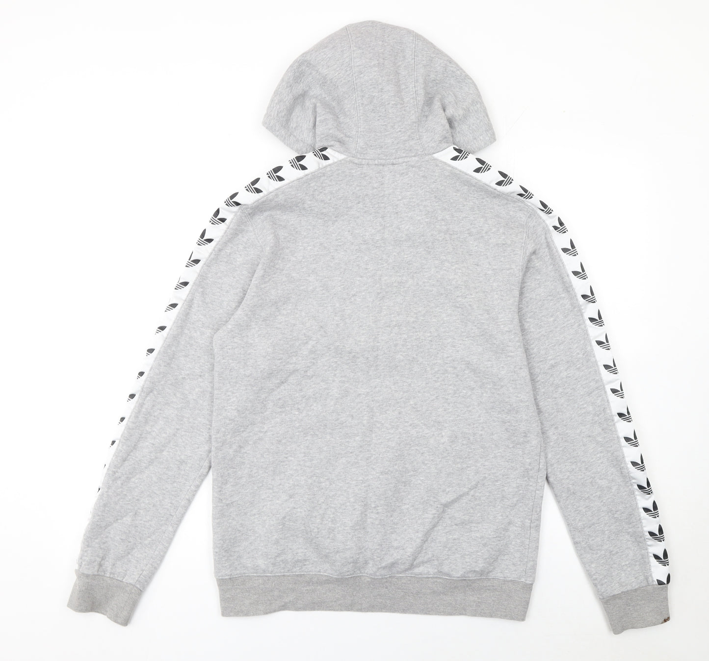 adidas Men's Grey 1/2 Zip Hoodie Small Sports Fleece
