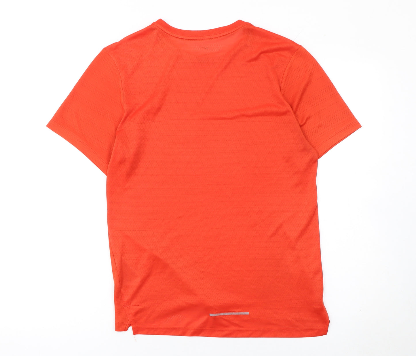 Nike Mens Orange Dri-Fit Running T-Shirt S Short Sleeve Athletic Top
