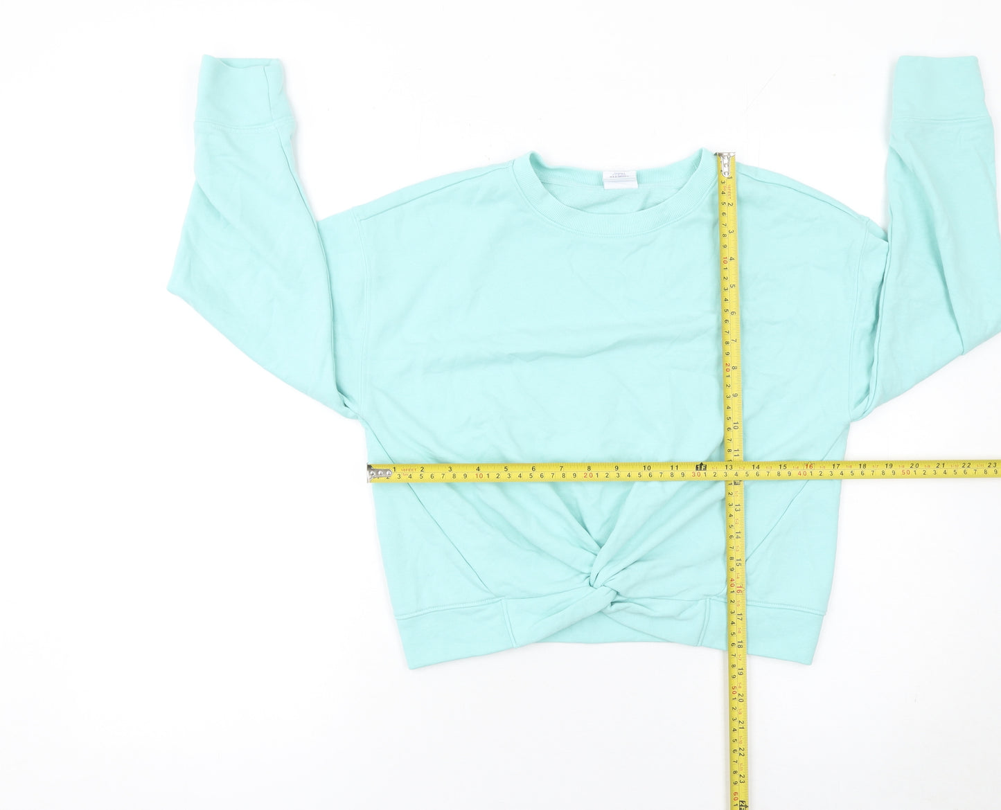 GAP Kids Girls Blue Cotton Pullover Sweatshirt 12 Years Crew Neck
