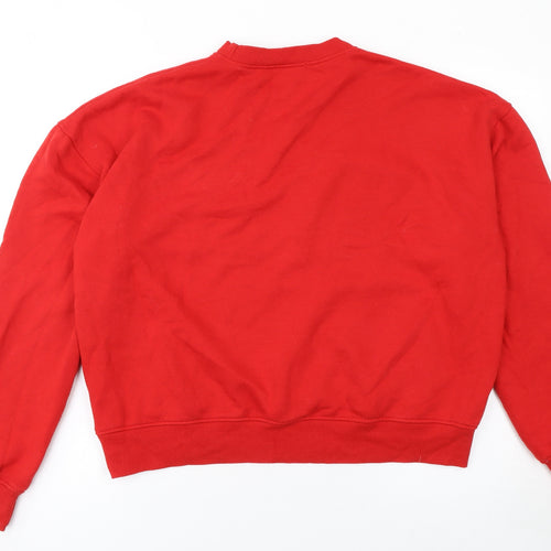 Public Planet Women's Red New York Pullover Sweatshirt Size 8