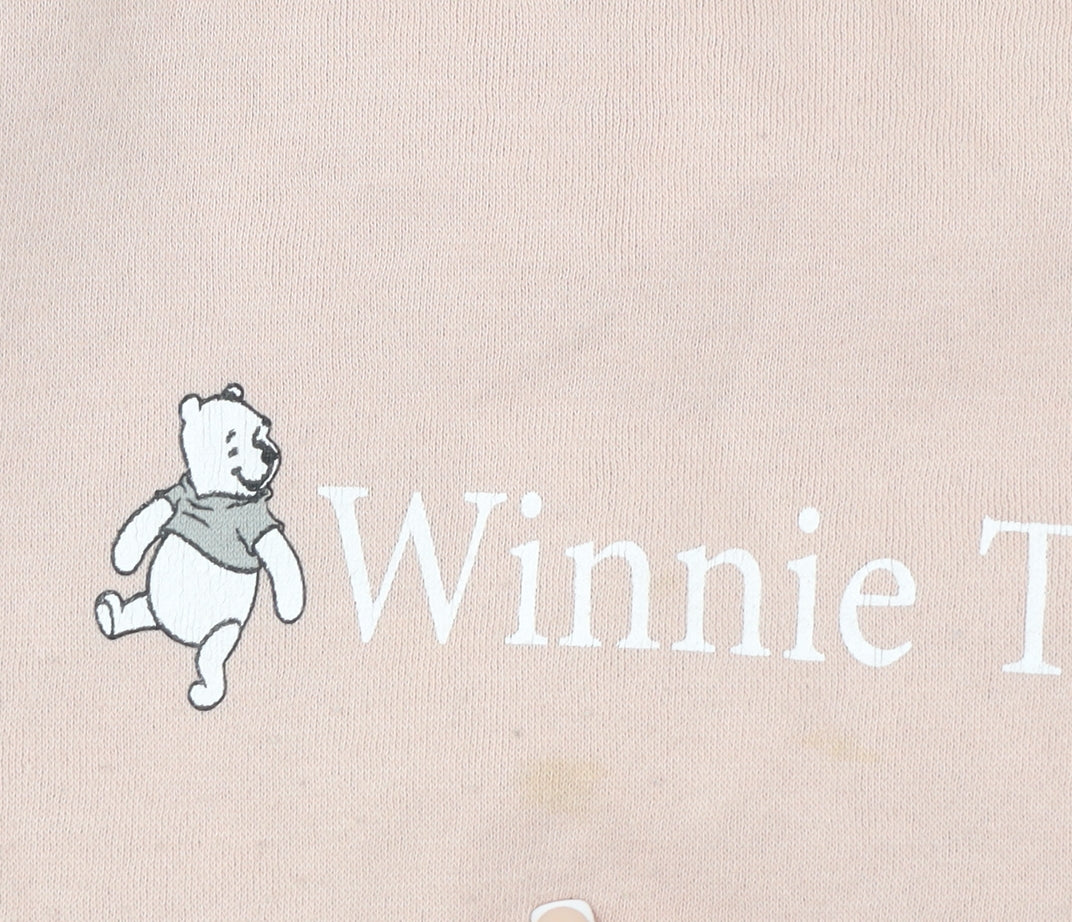 Disney Winnie the Pooh Womens Beige Pullover Sweatshirt Size M 12/14