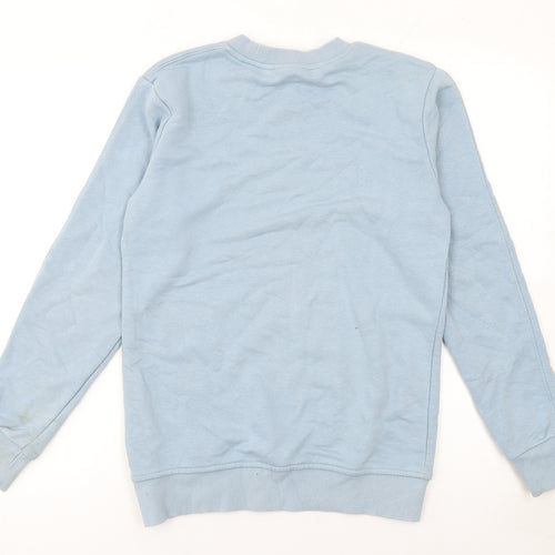 Tünel Fashion Men's Blue Scuba Graphic Pullover Sweatshirt Size S