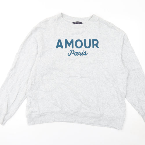 Marks and Spencer Women Grey Amour Paris Pullover Sweatshirt M
