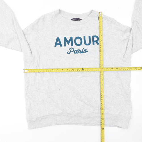 Marks and Spencer Women Grey Amour Paris Pullover Sweatshirt M