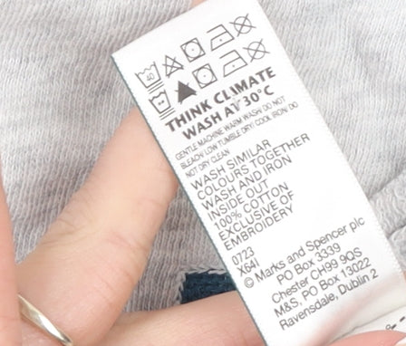 Marks and Spencer Women Grey Amour Paris Pullover Sweatshirt M