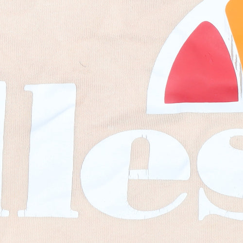 Ellesse Womens Grey Pink Colourblock Logo Sweatshirt Size 10
