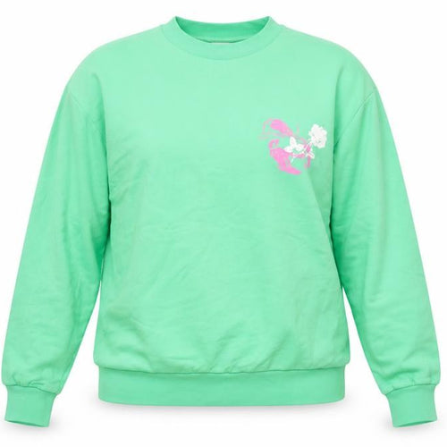 Pangaia Womens Green Crew Neck Pullover Sweatshirt M Future Nostalgia