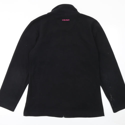 HEAD Women's Black Size 12 Fleece Full Zip Active Jacket