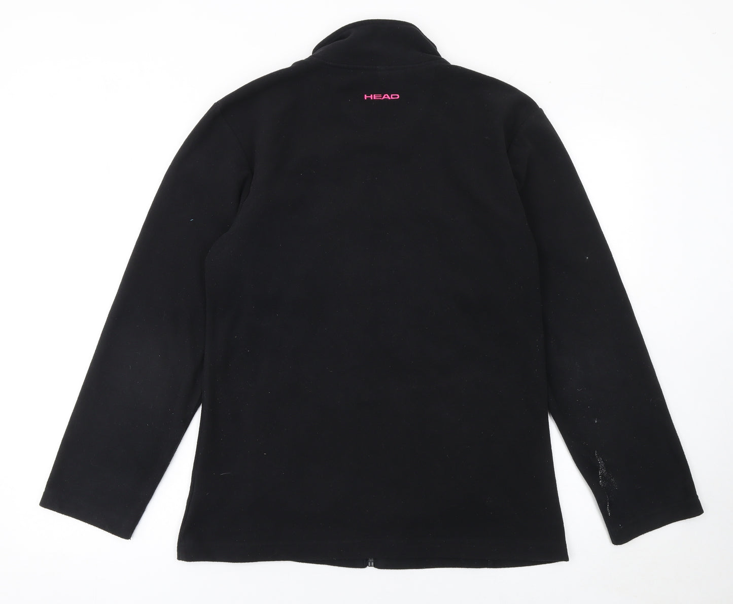 HEAD Women's Black Size 12 Fleece Full Zip Active Jacket