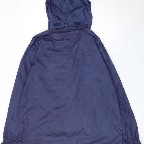 Rock Ice Men's Blue Hooded Waterproof Windproof Jacket L