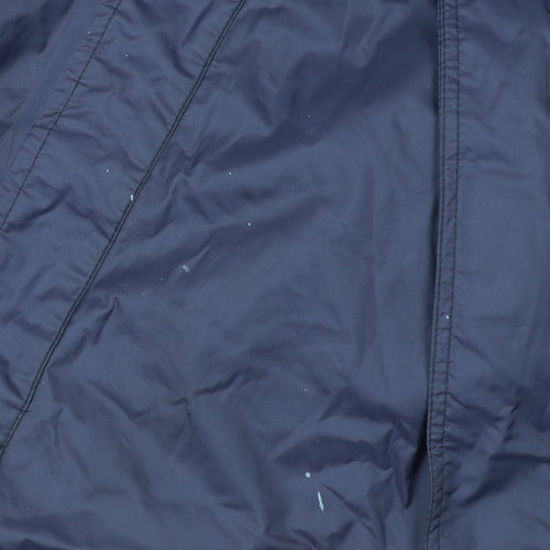 Rock Ice Men's Blue Hooded Waterproof Windproof Jacket L