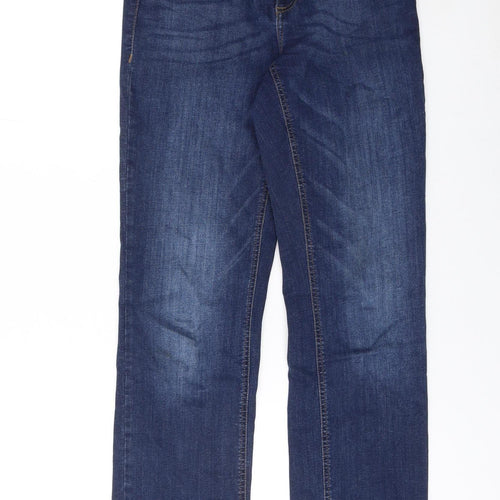 b.young Women Blue Size 29 Straight Jeans Denim Mid Rise