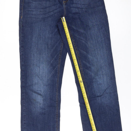 b.young Women Blue Size 29 Straight Jeans Denim Mid Rise