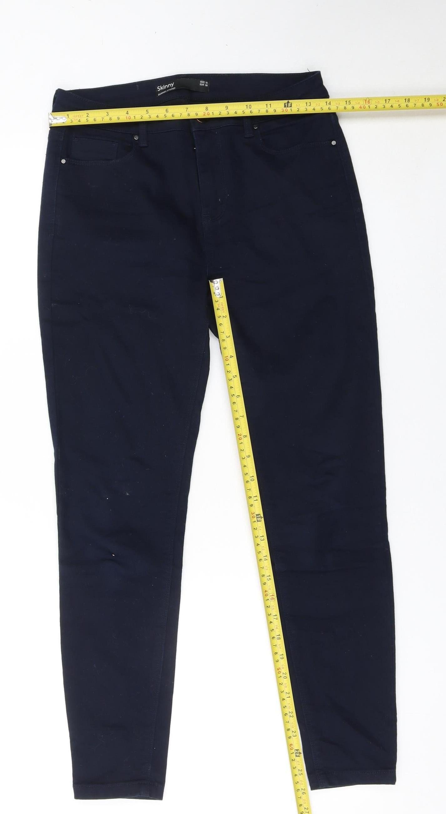 St. Bernard Women’s Navy Blue Skinny Jeans Size 10 Slim Fit 27in Leg