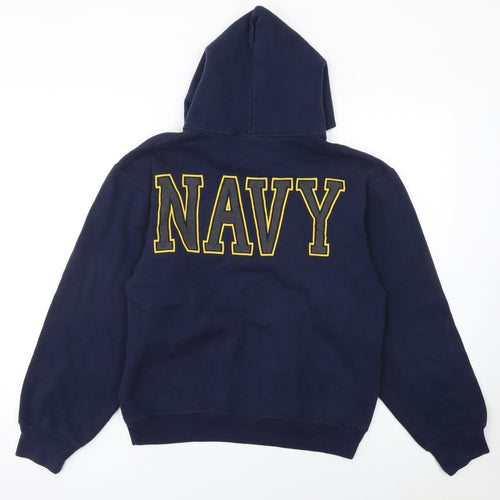 Soffe Womens Navy Blue US Navy Pullover Hoodie Size S Cotton Blend